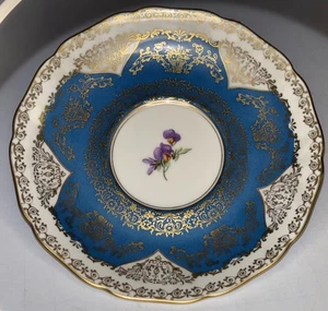 Hutschenreuther 02355 Hohenberg Germany 1814 Blau Gold Ersatz Untertasse - Bild 1 von 3