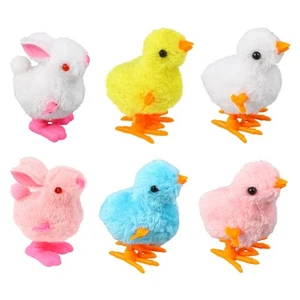 12PCS Wind Up Bunny Chick Toys,Jumping Chicken and Wind-Up Bunny Clockwork To... - Picture 1 of 7