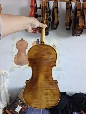 4/4 violin Guarneri Model Flamed maple back spruce top hand Antique Style N2 - Image 1 of 4