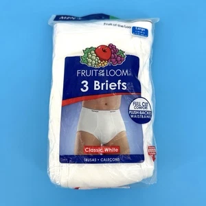 2010 Fruit of the Loom Brief Underwear 3-PACK Mens SZ Large 38-40 Whitey Tighty - Picture 1 of 6