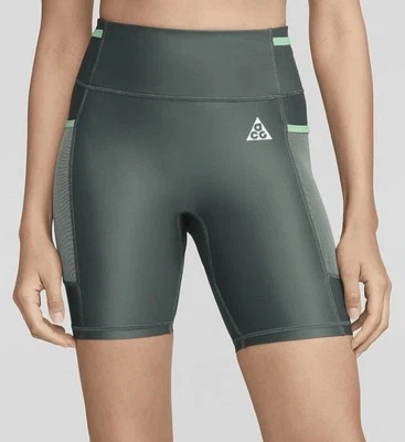 Pantalones Cortos de Bicicleta para Mujer Nike ACG Dri-Fit Adv 7" Verde Talla XXL PRECIO DE VENTA SUGERIDO POR EL FABRICANTE $95 Foto 1 de 4