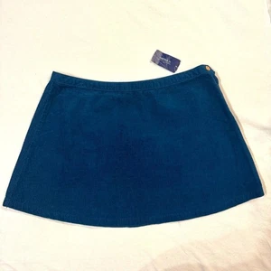 Forever 21 Teal turquoise Corduroy Skirt Size 31 NWT New - Picture 1 of 5