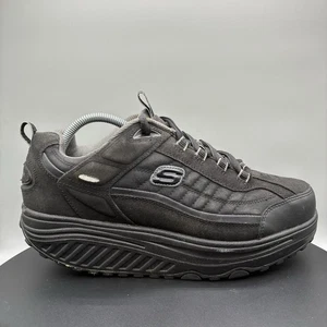 Skechers Shape-Ups Walking Shoes Men’s 9.5 Black Comfort Lace Up Sneakers - Picture 1 of 10