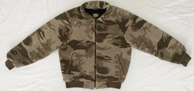 Cabela's Berber Deep Pile Fleece Windshear Hunting Jacket Camo Men's L  93-2534 - Image 1 of 4