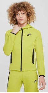 Nike Sportswear Tech Fleece Big Kids' Full-Zip Hoodie FD3285 357 - XL - Picture 1 of 3