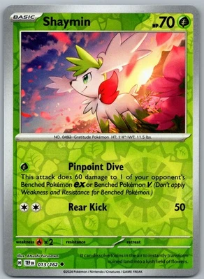 Shaymin Uncommon SV05: Temporal Forces 013/162 NM - Image 1 of 2