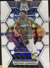 Anthony Edwards 2022-23 Panini Mosaic #26 White Prizm 21/25
