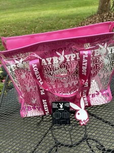 PlayBoy 4 PC Pink Travel Bag Set - Picture 1 of 13