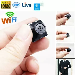 1080P HD Wireless WiFi Mini camera network DIY button Camera DVR recorder New - Picture 1 of 7