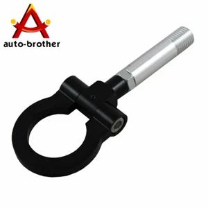 JDM TORNILLO PLEGABLE TIPO ALUMINIO DELANTERO TRASERO GANCHO DE REMOLQUE NEGRO PARA MAZDA CX5 RX8 - Imagen 1 de 3