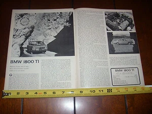 1965 BMW 1800 TI - ORIGINAL VINTAGE ARTICLE - Imagen 1 de 2