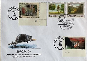 Hideaki Nakano C134 Rio Grande 3338 Fredrick Olmstead auf Lettland FDC - Bild 1 von 2
