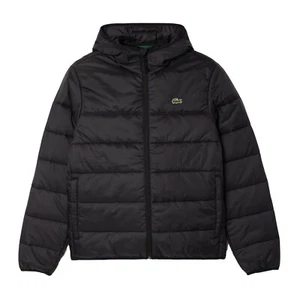 Chaqueta acolchada acolchada repelente al agua Lacoste para hombre en negro BH6763-51 C31 - Imagen 1 de 1
