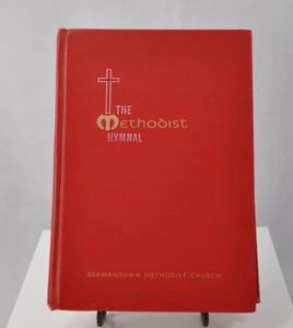 Vtg 1964/1966 The Methodist Hymnal Germantown Methodist Church Red Dedicated - Imagen 1 de 7