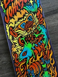 Blake Johnson BEACH WOLF 2 Santa Cruz Skateboards tallboy 8.375 - Picture 1 of 9