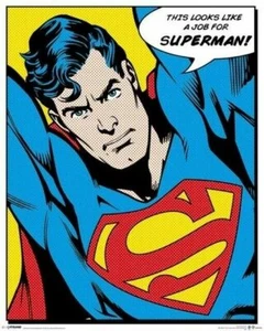 SUPERMAN ~ DAS SIEHT AUS WIE EIN JOB FÜR ~ 16x20 COMIC ART DRUCK ~ DC - Bild 1 von 1