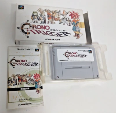 Chrono Trigger Super Famicom SFC Japan SNES Boxed w/ Manual Tested Used - Image 1 of 4