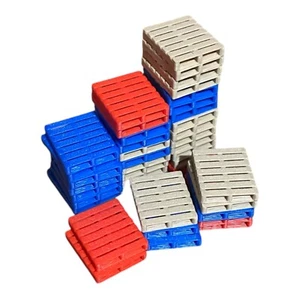 Modelo de paisaje ferroviario - 50x palets calibre OO escala 1:76 - colores mezclados - Imagen 1 de 4