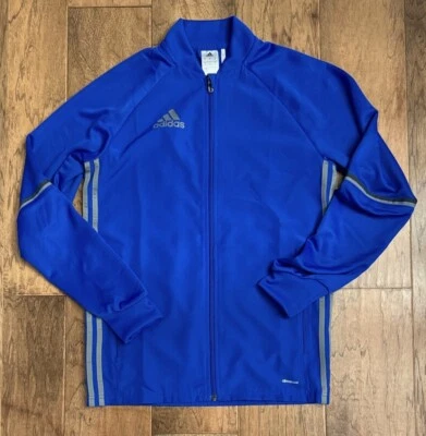 Adidas Tiro Soccer Running Training Jacket Men Small Blue - Image 1 of 3