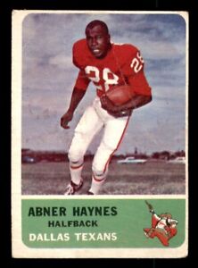 1962 Fleer Football #25 Abner Haynes PR