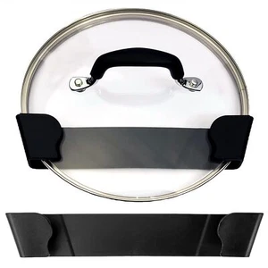 2 Pack Pot Lid Organizer Inside Cabinet No Drilling Adhesive Pot Lid Holder - Picture 1 of 9