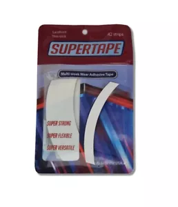 SUPERTAPE LACE FRONT THIN STICK CONTOUR ULTRA HOLD HAIRPIECE WIG TAPE 42 STRIPS - Picture 1 of 2