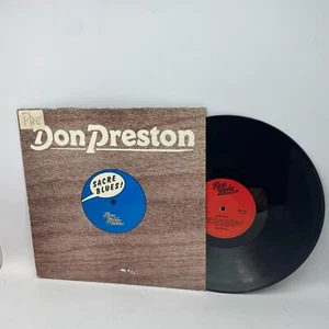 Don Preston Sacre Blues Vinyl LP UK 1981 Stereo/Mono Press VG+/VG Blues Rock - Picture 1 of 2