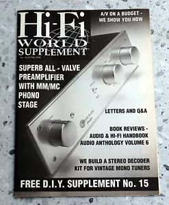 Hi-Fi WORLD Hi-Fi Supplement vintage Audio Hi-Fi magazine NO 15 JUNE 1995 - Imagen 1 de 3