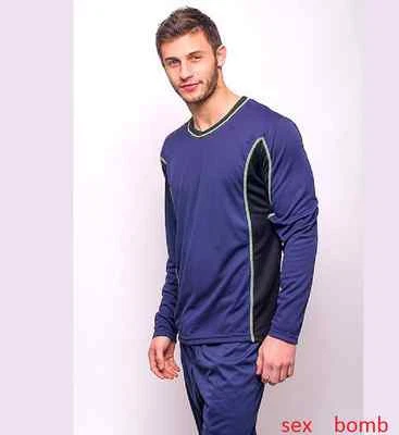 Sexy Maglia Palestra Microfibra Traspirante Blu Navy Manica Lunga Tg. M Fashion  - Immagine 1 di 2