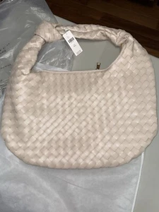 Melie Bianco Brigitte Hobo Bag Taupe Over Sized - Picture 1 of 6