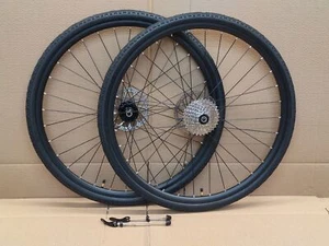 QR 700c 28" Hybrid Bike Disc Brake Wheel Set 7/8/9/10 Speed Kenda 35c/38c/42c - Picture 1 of 7