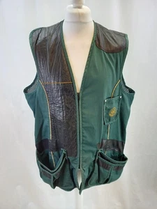 Beretta Vest Green Mesh Zip Up Pockets Shooting Hunting Skeet Fishing Men 3XL VG - Picture 1 of 22