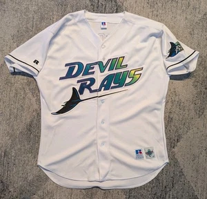 Vintage Russell Athletic Tampa Bay Devils Rays Wade Boggs Alternate Jersey Sz 48 - Picture 1 of 10