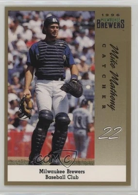 1996 Milwaukee Brewers Police Mike Matheny #22 - Image 1 of 2