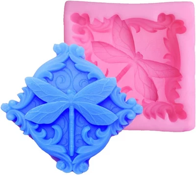 Dragonfly Soap Silicone Mold for DIY Soap Pastry Cake Plaster Clay Chocolate Dec - Image 1 of 4