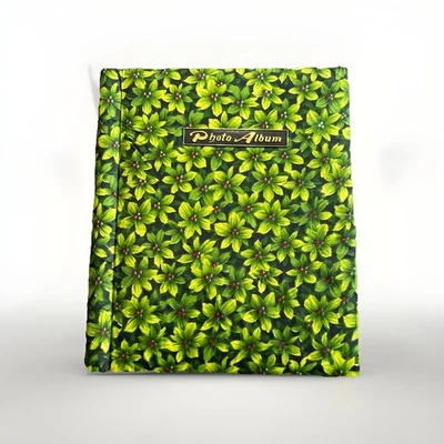 Vintage Daisy Retro Floral Photo Book green  Self Adhesive Magnetic Album - Image 1 of 4