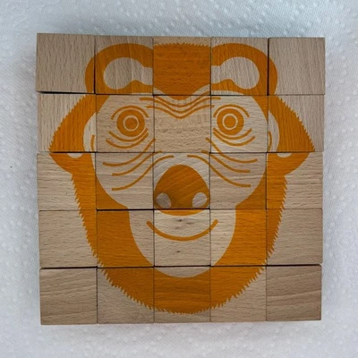 Naef Animal Puzzle Maple Wood Cube Brain Teaser 9205 Aoi Kono 25 Pcs Montessori — 第 1/4 张图片