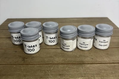 Lot of 7 Kodak T Max 100 Black & White 35mm 36 Exposures EXPIRED 09/2001 - Image 1 of 3