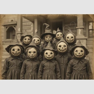 Scary Strange Children Photo Print Creepy Halloween Vintage Kid Photograph 58 - Picture 1 of 1