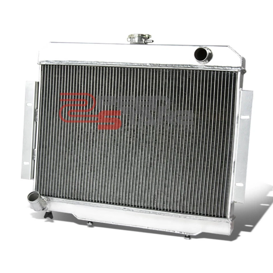 RADIADOR DE REFRIGERACIÓN DE NÚCLEO DE ALUMINIO COMPLETO DE 3 FILAS PARA JEEP CJ5/CJ6/CJ7 1972-1986 MANUAL Foto 1 de 1