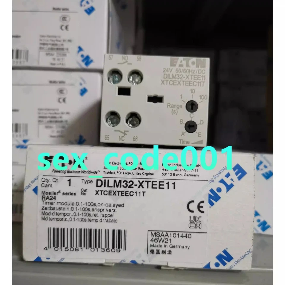 1PC NEW DILM32-XTEE11(RA24) electronic delay module  #YY - Image 1 of 1