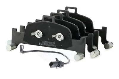 FOR AUDI A4 A5 A6 A7 Q5 FRONT BRAKE PADS SET & WEAR WIRE SENSOR LEAD - Image 1 of 4