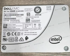 Dell EMC 0T1WH8 Intel S4610 240GB SSDSC2KG240G8R SATA 2.5" 6G Solid State Drive - Afbeelding 1 van 2