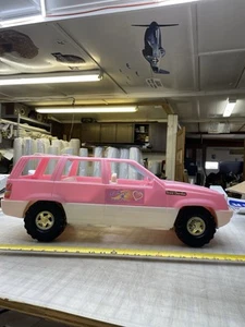 Vintage Barbie Light Pink Jeep Grand Cherokee Huge Toy Car - Picture 1 of 7
