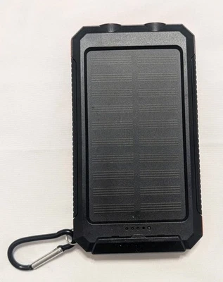 20000mAh Portable Solar Power Bank Dual USB Output External Battery Charger - Image 1 of 4