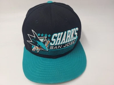 San Jose Sharks New Era 9Fifty Gorra Snapback Algodón Hombres NHL Hockey Negro Azul Foto 1 de 4