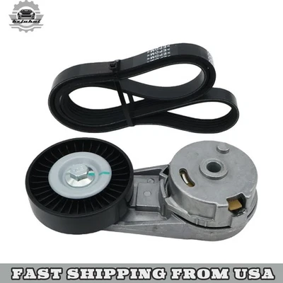 Conjunto de tensor de cinturón Serpentine apto para Chevy Cobalt Equinox GMC Terrain Buick L4 Foto 1 de 4