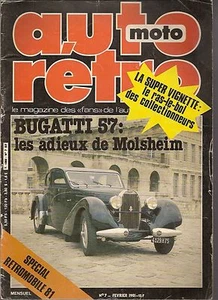 AUTO RETRO 7 DOSSIER BUGATTI 57 MERCEDES 500 SLC MINI COOPER S NORTON COMMANDO - Imagen 1 de 1