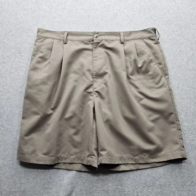 Croft & Barrow Men's 38 Brown Pleated Front Pocket Shorts - Image 1 of 4