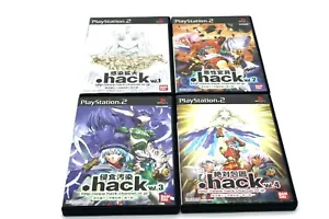 PS2 Lot of 4 .hack(dot hack)1-4 Sony PlayStation 2 Japan Import (NTSC-J) BANDAI - Picture 1 of 6
